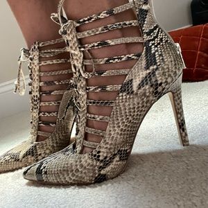 Jessica Simpson lace up booties